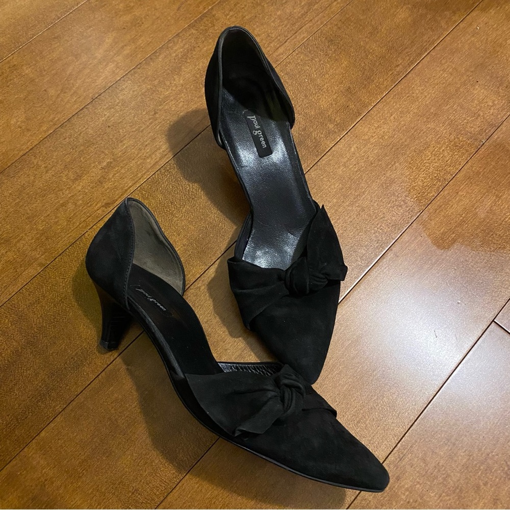 Paul Green Kitten Heel with Bow/Knot